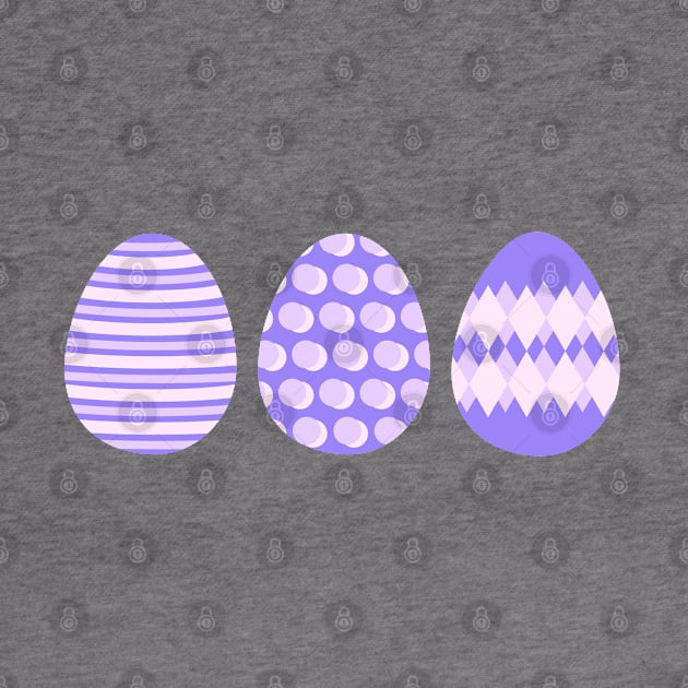 Eggspert Easter Eggs - Decorated Eggs in Purple by skauff